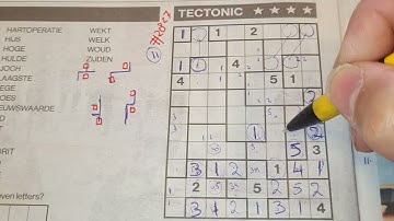 (#2827) Friday. Tectonic01 Sudoku puzzle. Bonus Extra edition. 05-21-2021 Extra part 4 of 4