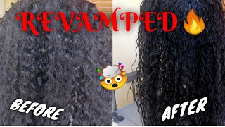 HOW TO REVAMP/REVIVE/RESTORE/REFRESH OLD CURLY WIGS AT HOME