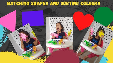 Best and effective way to teach matching shapes and sorting colours at home to kids
