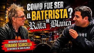 ENTREVISTA a FERNANDO SCARCELLA ex BATERISTA de RATA BLANCA 🥁 : Las CRITICAS, SU ROL en RATA y MAS 🔥