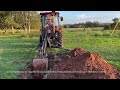 Digging a Trench With The Woodmaxx 6600 Backhoe on Kubota LX2610