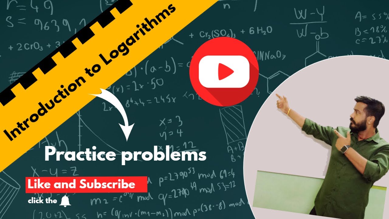 Introduction to Logarithms Rules, Examples, & Formulas Practice problems YouTube
