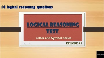 LOGICAL REASONING: LETTER AND SYMBOL SERIES. EPISODE -1.    #logicalreasoning