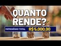 Quanto rende 5 mil reais investidos em aes recorde de dividendos