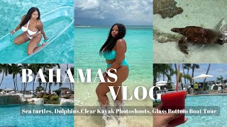 TRAVEL VLOG | BAHAMAS TRIP! SEA TURTLES, CLEAR KAYAK PHOTOSHOOT, DOLPHINS &amp; MORE!