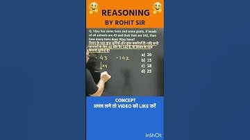 🔥REASONING का सिर और पैर वाला QUESTION | Reasoning Tricks by Rohit Sir | Radian Learning #Shorts