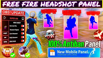 Antiban FF Panel🔥Free Fire Injector🔥Ob51 Free Fire Hack😈FF panel Hack Mobile|FF Hack|FF Injector