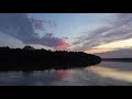 4К релакс видео. Волшебный закат с берега необитаемого острова. Nature of the Danube island.