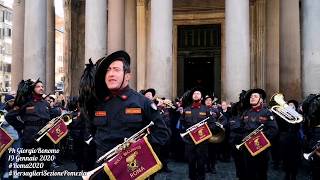 La Fanfara Bersaglieri Nulli Secundus di Roma Capitale. La marcia d'ordinanza