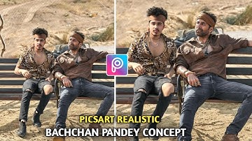 Khatrnak nawab Bachchan Pandey photo editing | photo editing with actor | PicsArt photo editing