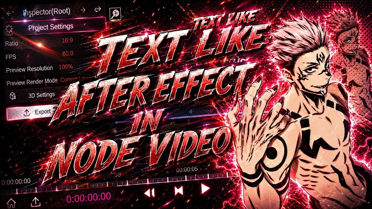 How To Make Advance Text Like After effect in Node Video 🔥🙂‍↔️ + Free ...