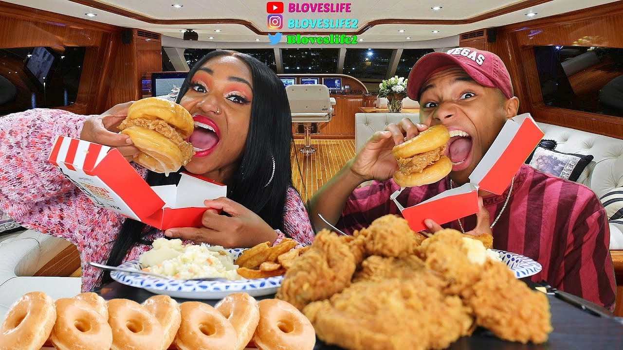 KFC Doughnut Chicken Sandwich with Darius