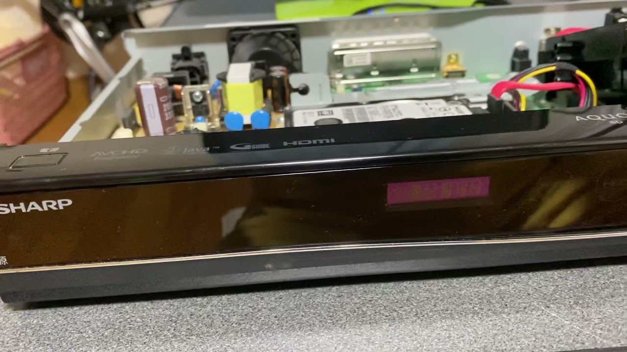 お手あげ修理SHARPブルーレイBD-S550 - YouTube