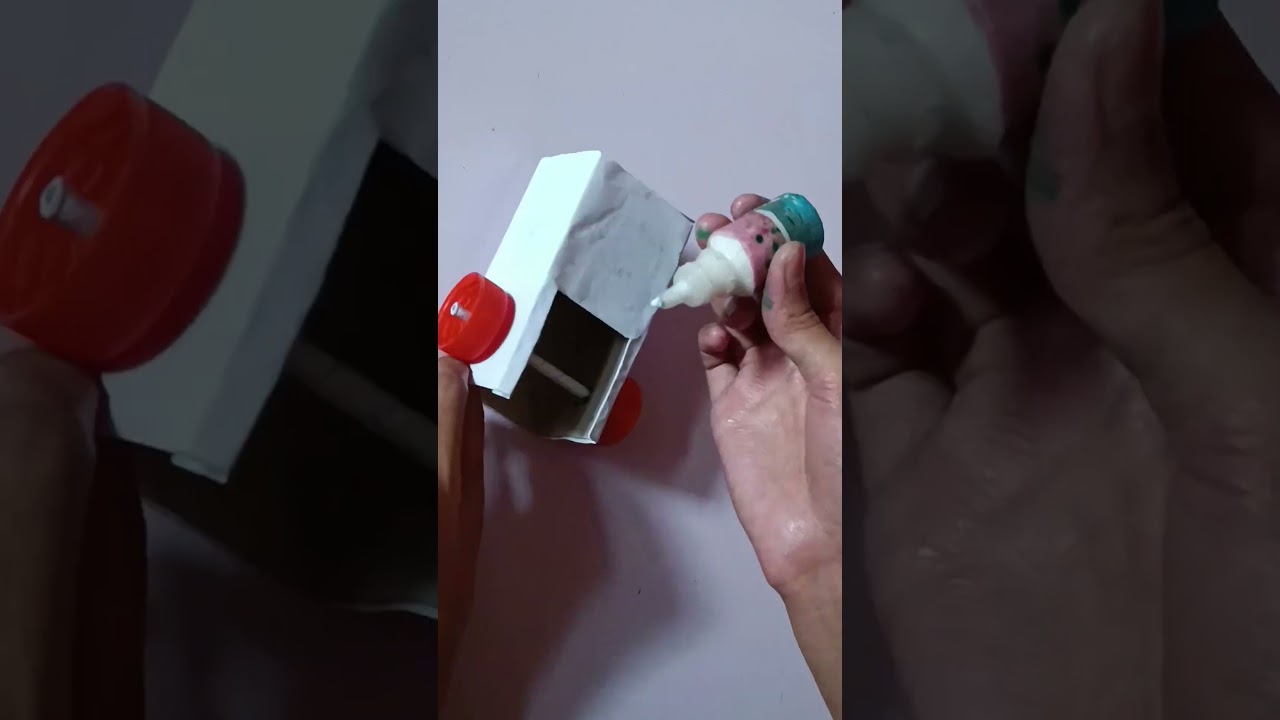 DIY Paper Cleaning Machine  || How To Make a Vacuum Cleaner With toothpaste Box || Eshu Art&Craft