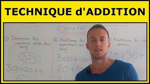 Additionner des Nombres grâce à la Décomposition - Technique d