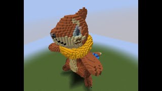 Giant Minecraft Buizel Base