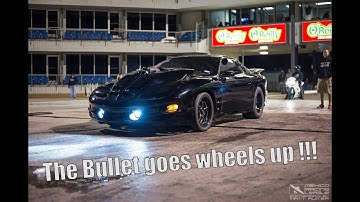 HUGE WHEEL STAND, TWIN TURBO TRANS AM!!