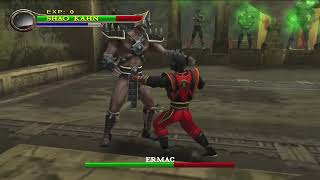 Ultimate Mortal Kombat Shaolin Monks Shao Kahn Gameplay mortalkombatshaolinmonks mortalkombat