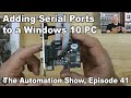 Adding more serial ports to your desktop pc and virtual machine