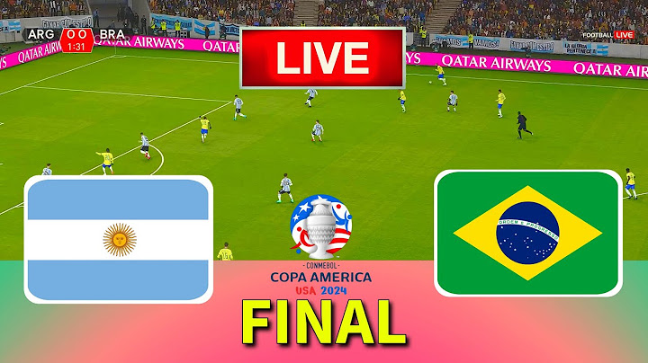 BRAZIL vs ARGENTINA - Final Copa America 2024 | Full Match All Goals | Live Football Match || PES 21