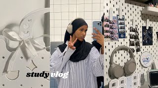 PRODUCTIVE STUDY VLOG 🎧 : finals, ikea haul, long library days, seeing wave to earth 🌏