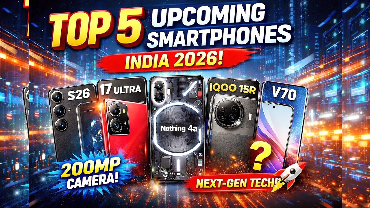 Top 5 Upcoming Smartphones 2026 🔥 200MP Camera & AI Features | # ...