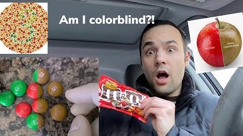 Colorblind test with M&Ms