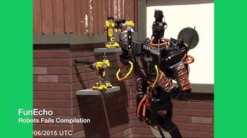 Robots Fails Compilation   Robots Falling Down Video