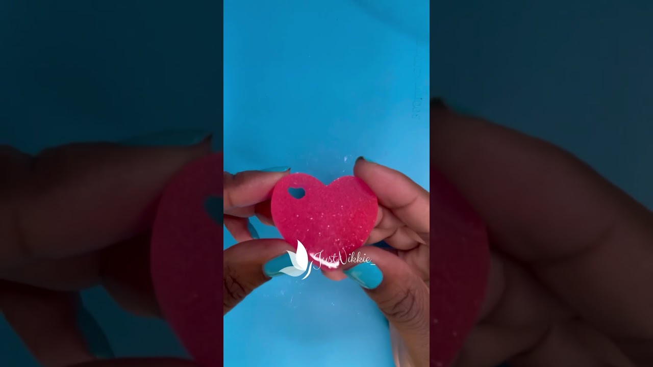 Glitter Resin Heart KeyChain 