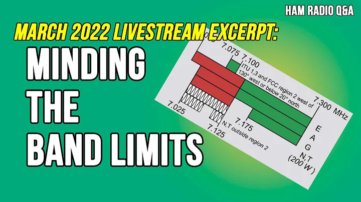 Don't get caught operating beyond license privileges- March 2022 Livestream Excerpt #HamradioQA