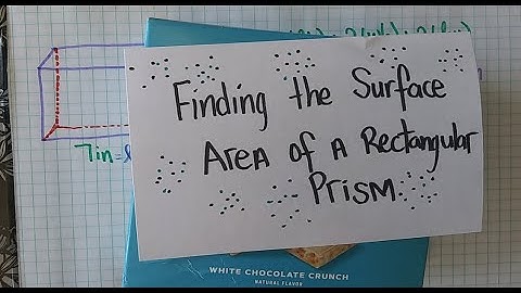 How to Find the Surface Area of a Rectangular Prism
