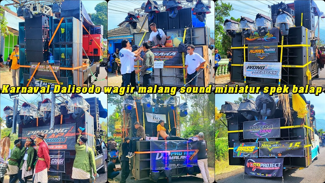 Sound system karnaval Dalisodo wagir malang raja karnaval bawa spek miniatur