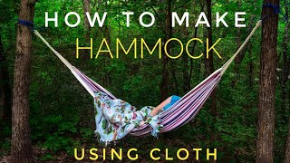 60 Second Hammock Idea At Home Easily Cloth Hammock