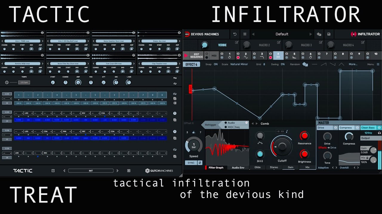 Treat x Glitchmachines TACTIC + Devious Machines INFILTRATOR - tactical infiltration