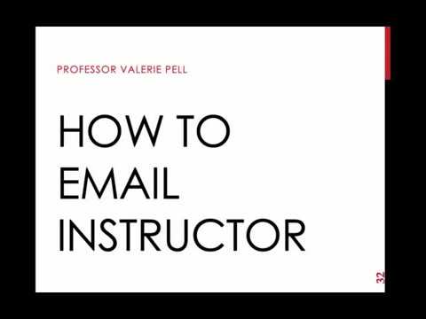 How to Email the Instructor - YouTube