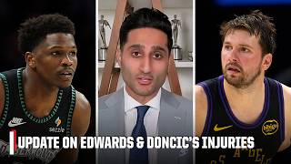 Shams gives an update on Anthony Edwards & Luka Doncic's injuries + Nuggets' future | NBA Tip-Off