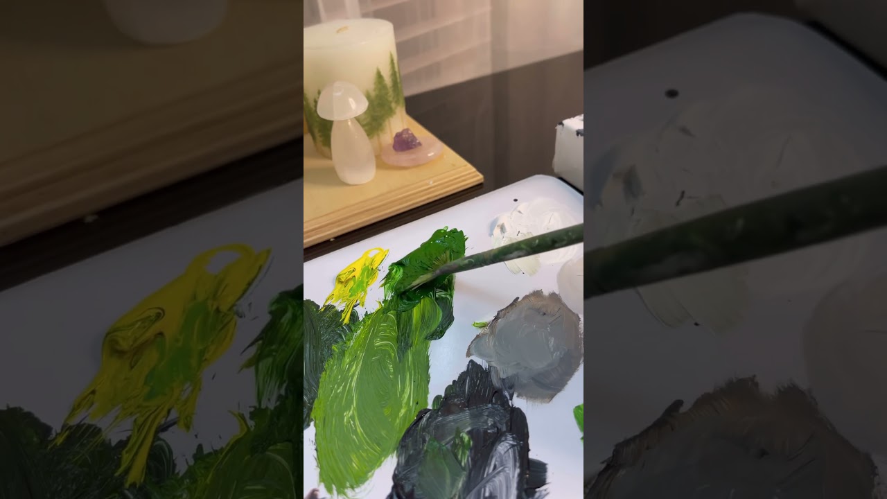 Painting things that speak to my soul #painting #artist #acrylicpaint #trees #darkaesthetic #artist