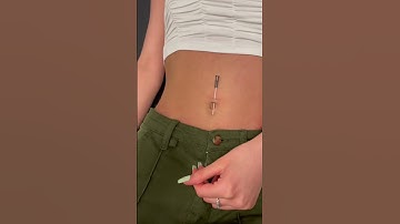 Belly Button Piercing | FULL PROCESS ✨ #piercing #shorts