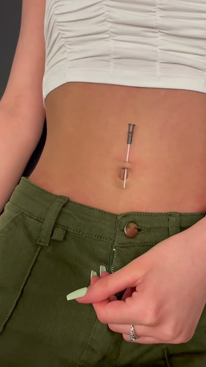 Belly Button Piercing | FULL PROCESS ✨ #piercing #shorts