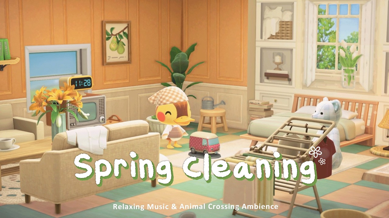 Spring Cleaning 🧺 Laid-back Jazzy Chillhop for Studying & Reading | Animal Crossing Ambience