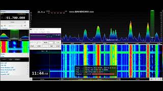 [Es] 91,7 - Sjey FM, network, Faroe Islands, 1868 - 1882 km, 50 W ERP, RDS, 29th May, 2024
