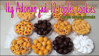 Nastar ekonomis 1kg jadi 12 toples,cocok buat pemula