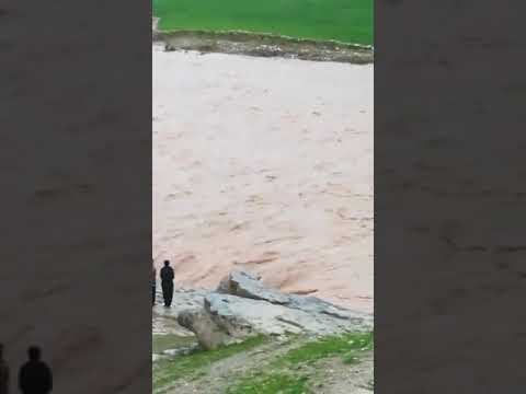 سیلاب وحشتناک ماهوته آبدانان در استان ایلام بعد از بارندگی عصر امروز سپاه عامل سیل