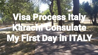 Visa Process Italy | Karachi Consulate | My First Day in ITALY screenshot 4