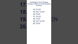 Cambridge 5 Test 2 Reading passage 2 - What's so funny Reading Answers 03.01.2026 Cambridge 5 Test 2 Reading passage 2 - What's so funny Reading Answers 03.01.2026