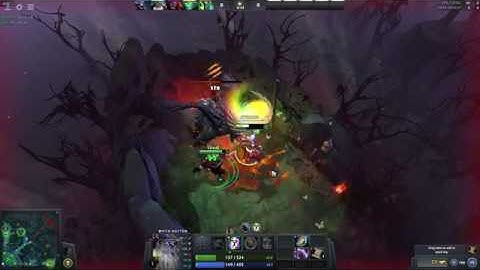 Dota 2 lvl 1 roshan rush with only 2 heroes! Patch 7.18