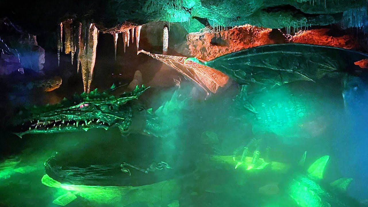 Animatronic Dragon Under Disneyland Paris Sleeping Beauty Castle 2022