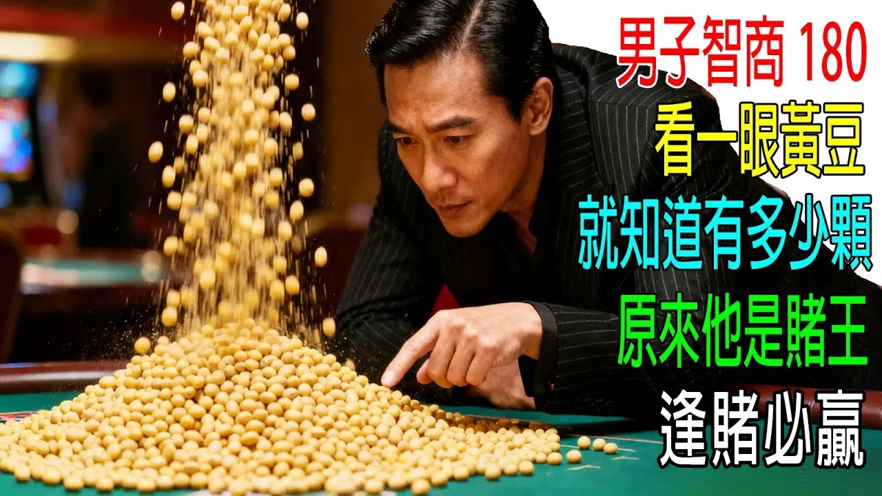男子智商180，看一眼黃豆，就知道有多少顆！原來他是賭王，逢賭必贏