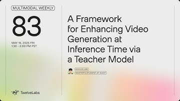 A Framework for Enhancing Video Generation at Inference Time | Multimodal Weekly 83