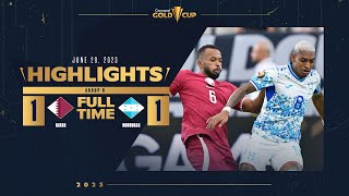 Qatar 1-1 Honduras | 2023 Gold Cup